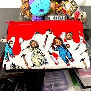 Horror Halloween Child’s Play Chucky and Tiffany Wallet Wristlet